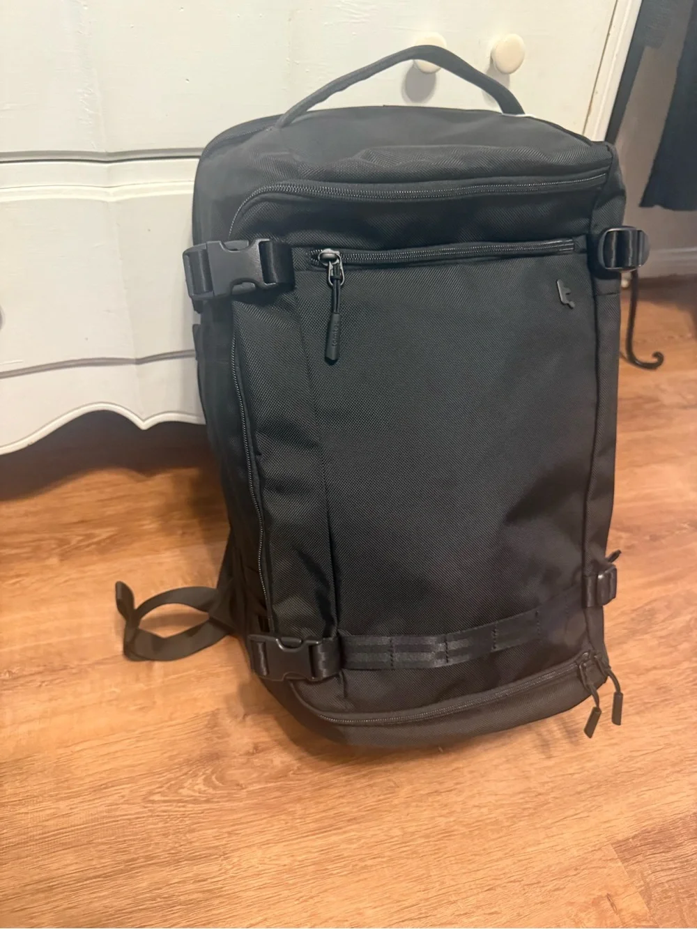 Tomtoc Black Urban Carry-On Backpack with Secure Organizer
